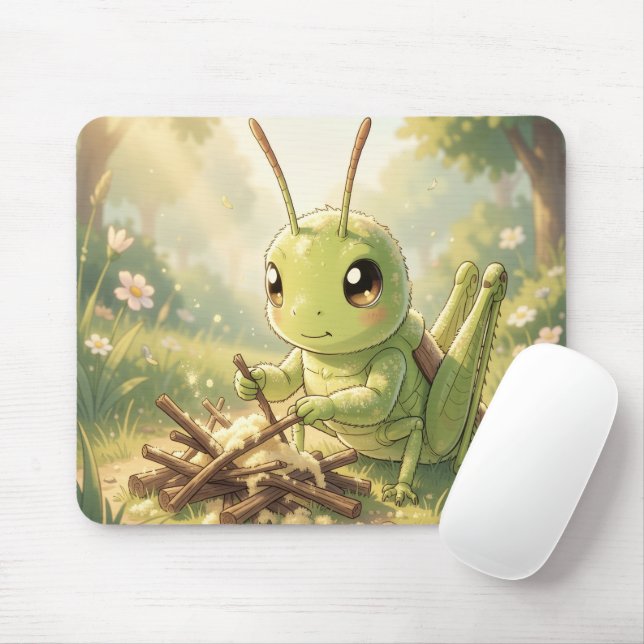 The Grasshopper and the Nectar Artwork Musmatta (Med mus)