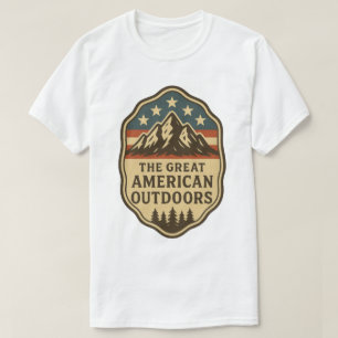 The Great American Outdoors Vintage-märke T Shirt