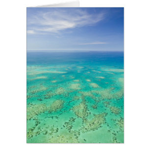 The Great Barrier Reef, flygbild av Green Hälsningskort