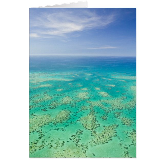 The Great Barrier Reef, flygbild av Green Hälsningskort (Framsidan)