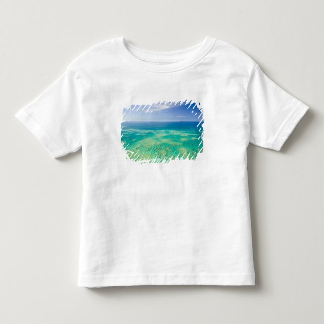 The Great Barrier Reef, flygbild över Green 2 Tee Shirt (Framsida)