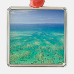 The Great Barrier Reef, flygbild över Green Julgransprydnad Metall