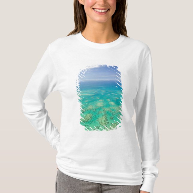 The Great Barrier Reef, flygbild över Green Tee (Framsida)