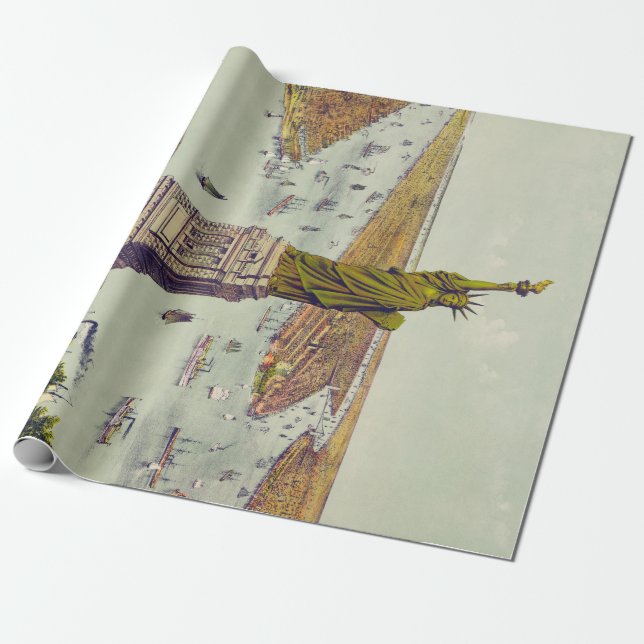 The Great Bartholdi Statue, Statue of Liberty Presentpapper (Utrullad)