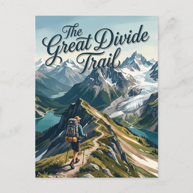 The Great Divide Trail Kanada Vykort (Framsida)