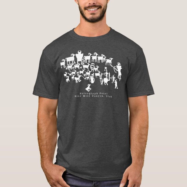 The Great Hunt Petroglyph Panel T-Shirt (Framsida)