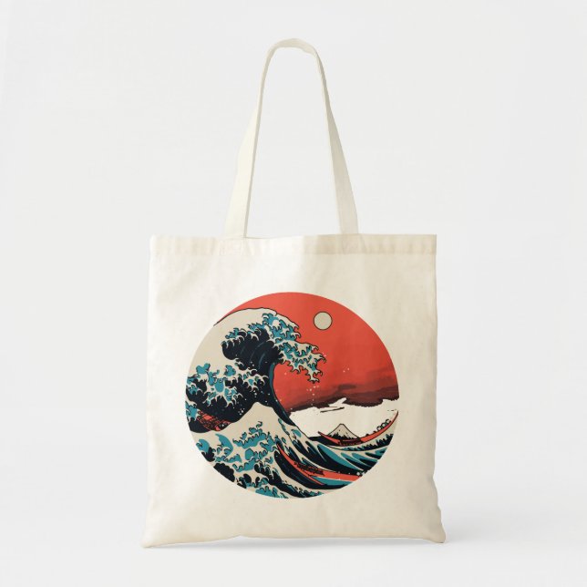 The Great Kanagawa Retro-våg Tygkasse (Framsidan)
