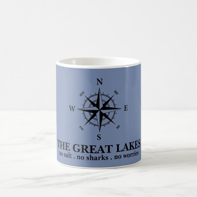 The Great Lakes Nautilsk kompass Kaffemugg (Center)