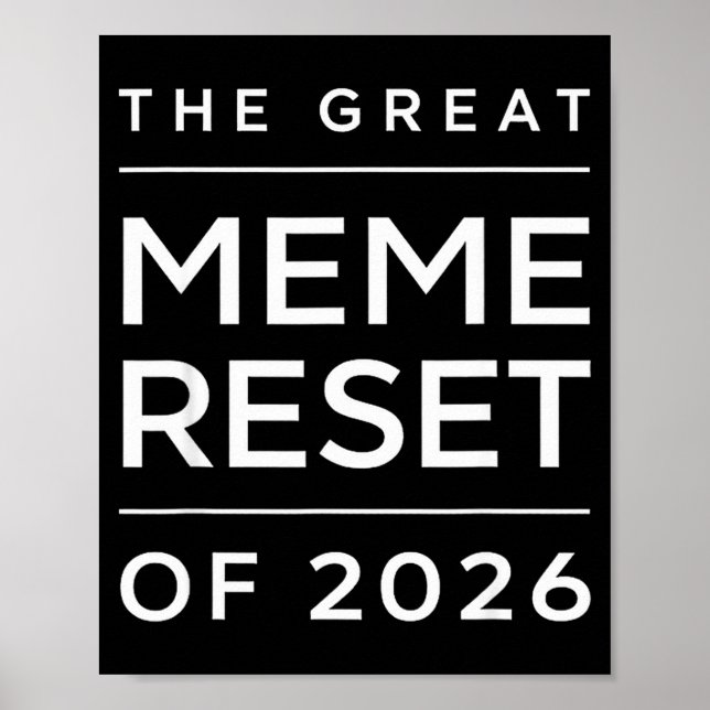 The Great Meme Reset Of 2026 Funny Internet Memes  Poster (Framsidan)