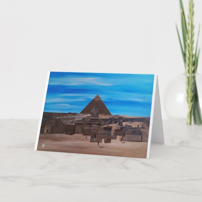 The Great Sphinx and the Pyramid of Khafre Kort (Framsida)