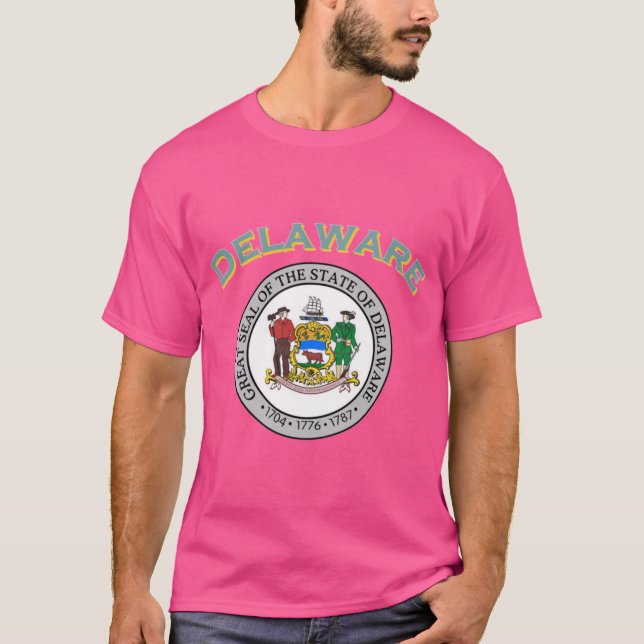 The Great State of Delaware T Shirt (Framsida)