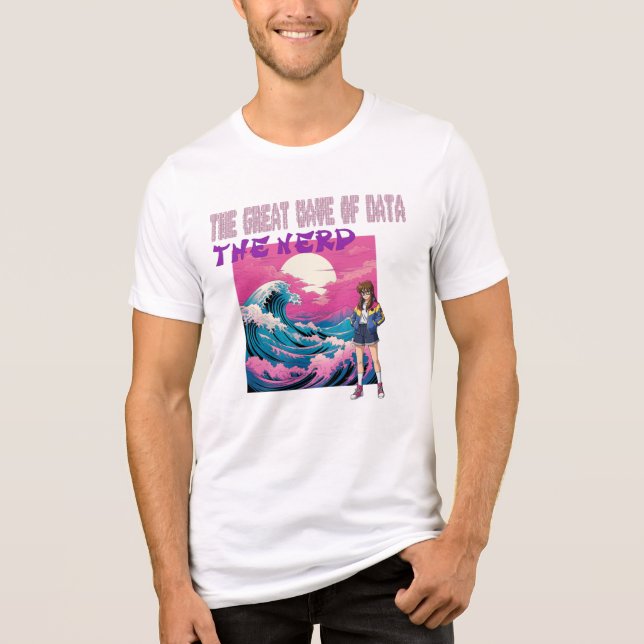 The Great Wave Of Data T Shirt (Framsida)