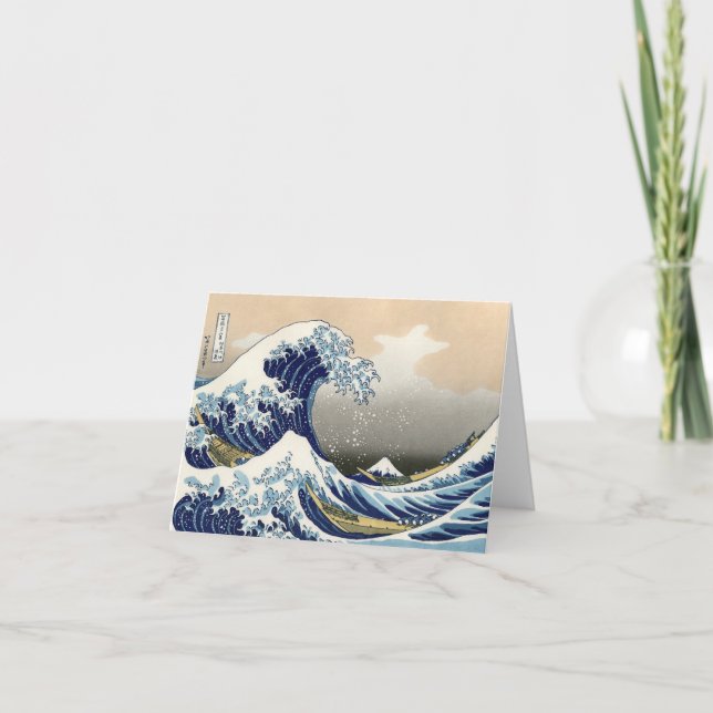The Great Wave of Kanagawa - Katsushika Hokusai Kort (Framsida)