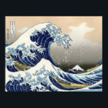 The Great Wave of Kanagawa - Katsushika Hokusai Poster<br><div class="desc">The Great Wave of Kanagawa. Two boats with people trying to conquer the ocean waves, with the Fuji mountain at the background. Famous Japanese Ukiyo-e, or woodblock print, by Japanese artist Katsushika Hokusai.</div>