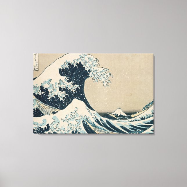 The Great Wave off Kanagawa Canvastryck (Framsida)