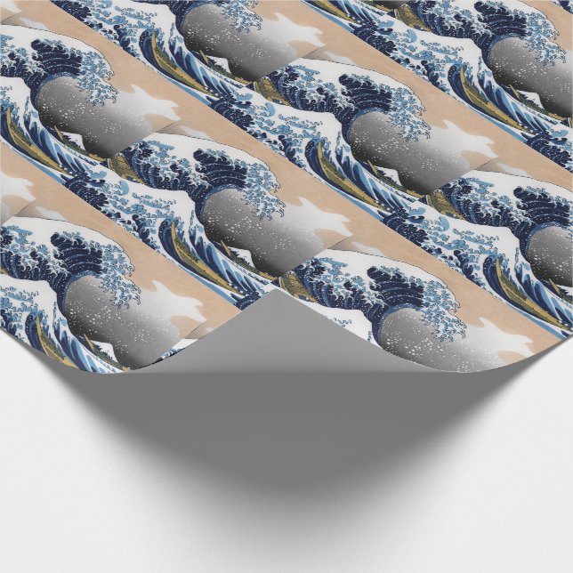 The Great Wave off Kanagawa Presentpapper (Hörn)