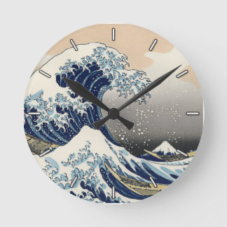 The Great Wave off Kanagawa Rund Klocka