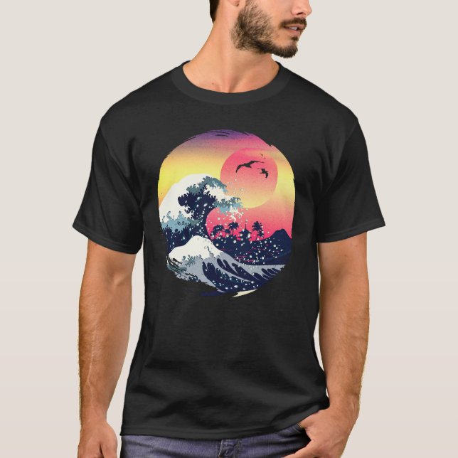 The Great waves T Shirt (Framsida)