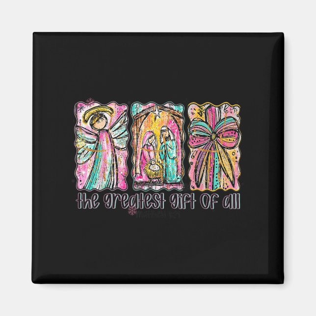 The Greatest Gift For All Christmas Nativity Jesus Magnet (Framsidan)