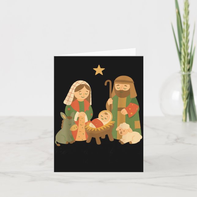 The Greatest Gift Off All Nativity Scene Jesus Mat Kort (Framsida)