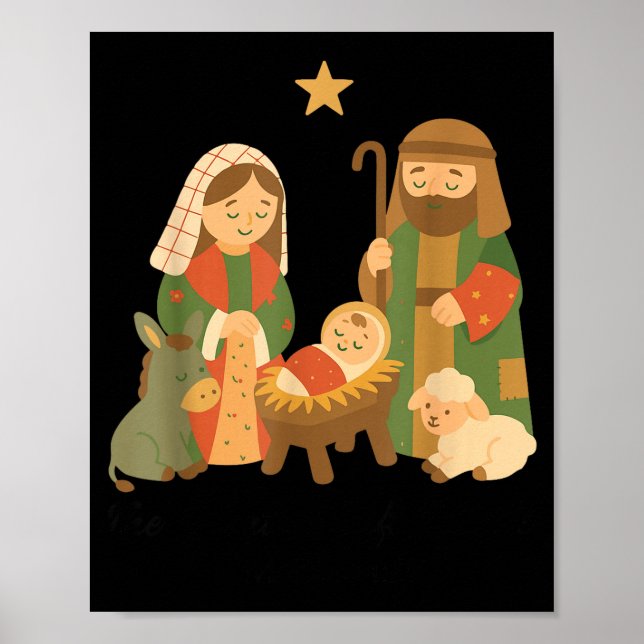The Greatest Gift Off All Nativity Scene Jesus Mat Poster (Framsidan)