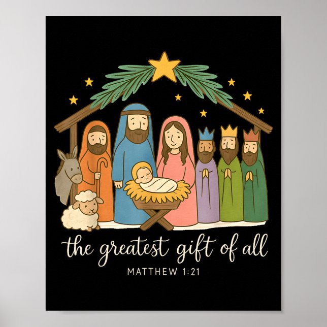 The Greatest Of All Nativity Jesus Christian Chris Poster (Framsidan)