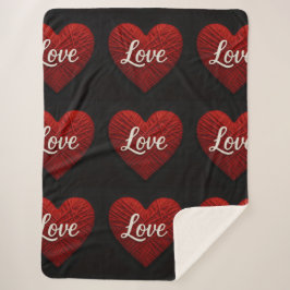 "The Greatest of These" Sherpa Yarn Look Blanket