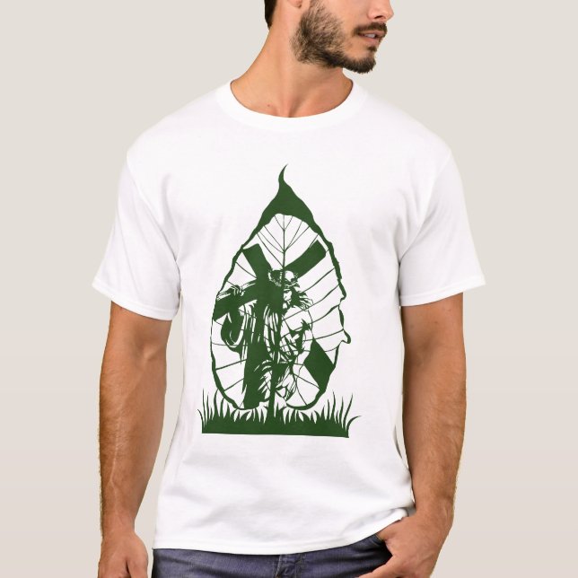 The Green Cross – Nature’s Tribute to Jesus T Shirt (Framsida)