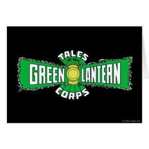 The Green Lantern Corps - Grön Logotyp Hälsningskort