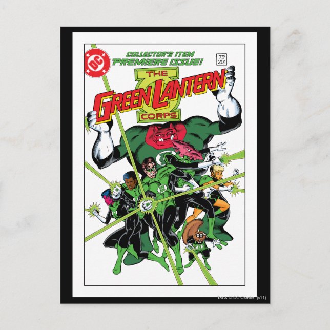 The Green Lantern-Corps Vykort (Framsida)