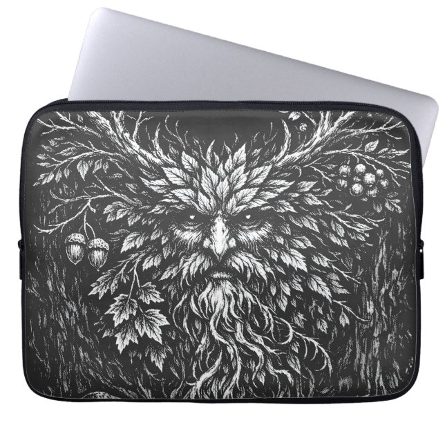 The Green Man av BurnsInHell Laptop Fodral (Framsidan)