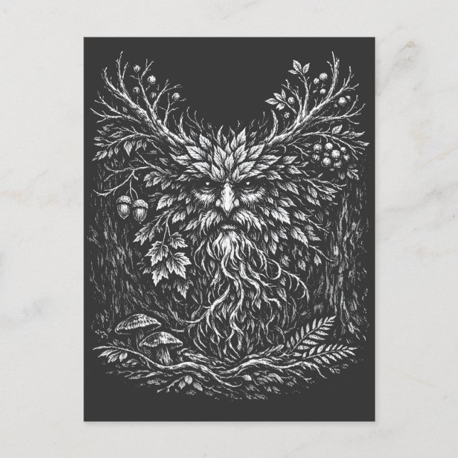 The Green Man av BurnsInHell Vykort (Framsida)