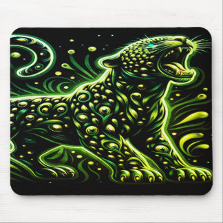 The Green Spotted Leopard On a Thick Laptop Tablet Musmatta