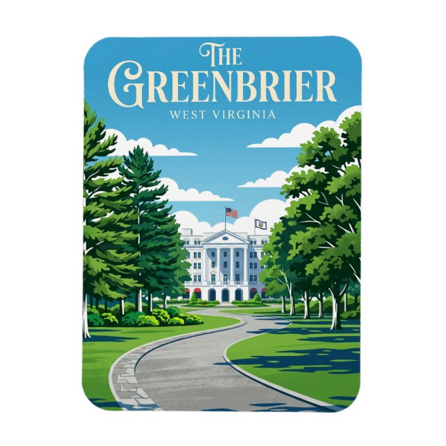 The Greenbrier USA Magnet (Vertikal)