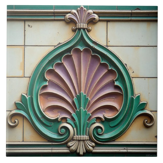 The Griffin's Plume Kakelplatta (Framsidan)