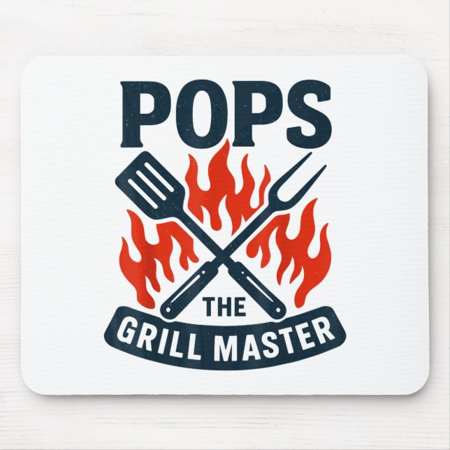 The Grill Master Bbq Father's Day Grandpa Grilling Musmatta (Framsidan)