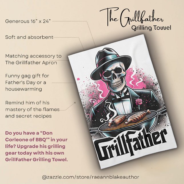 The Grillfadern Grillning (Kök) Handduk Kökshandduk (Skapare uppladdad)