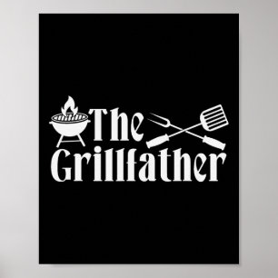 The Grillfather - Grill Pappas Dag Present - Rolig Poster