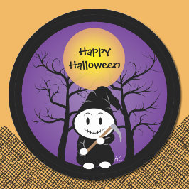 The Grim - Glada Halloween-dekaler Runt Klistermärke