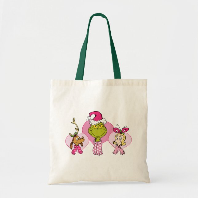 The Grinch Crew in Pink Valentine's Portrait Tygkasse (Framsidan)