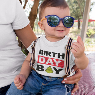 The Grinch Snöflinga Födelsedags Pojke T Shirt