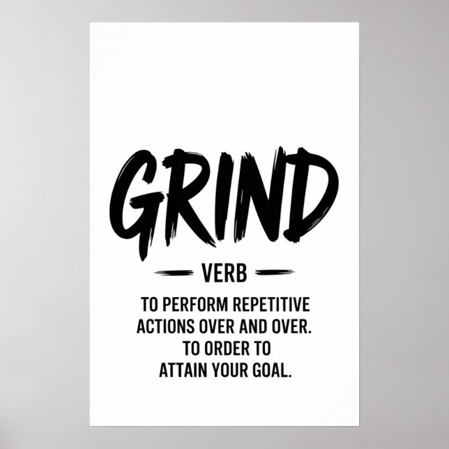 The Grind Definition Poster (Framsidan)