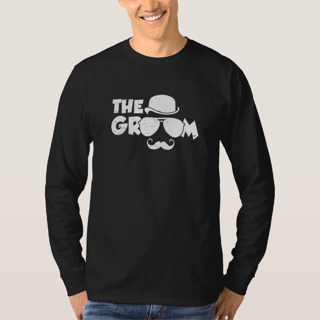 The Groom Bachelor Party  Groom Friends Groomsman  T Shirt (Framsida)