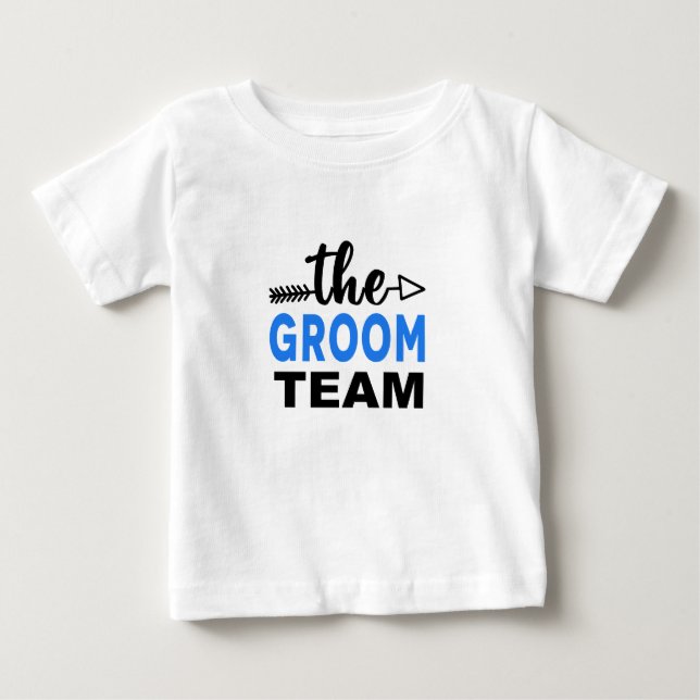 The Groom Crew Blå T Shirt (Framsida)