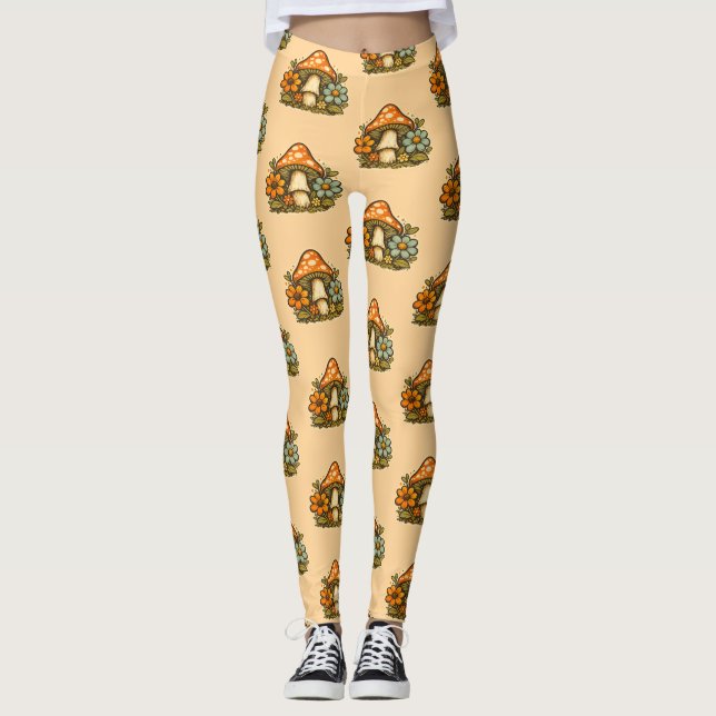 The Groovy Dream Shack: Svamp Leggings (Framsida)