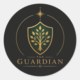 The Guardian Taurus Arketyp Rund Klistermärke