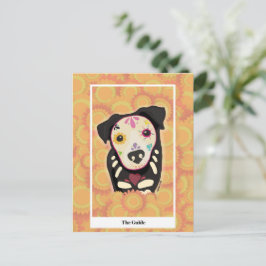 The Guide – Día de los Muertos Hund Tarot Konst Vykort