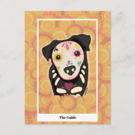 The Guide – Día de los Muertos Hund Tarot Konst Vykort
