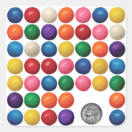 The Gumball Machine Fyrkantigt Klistermärke