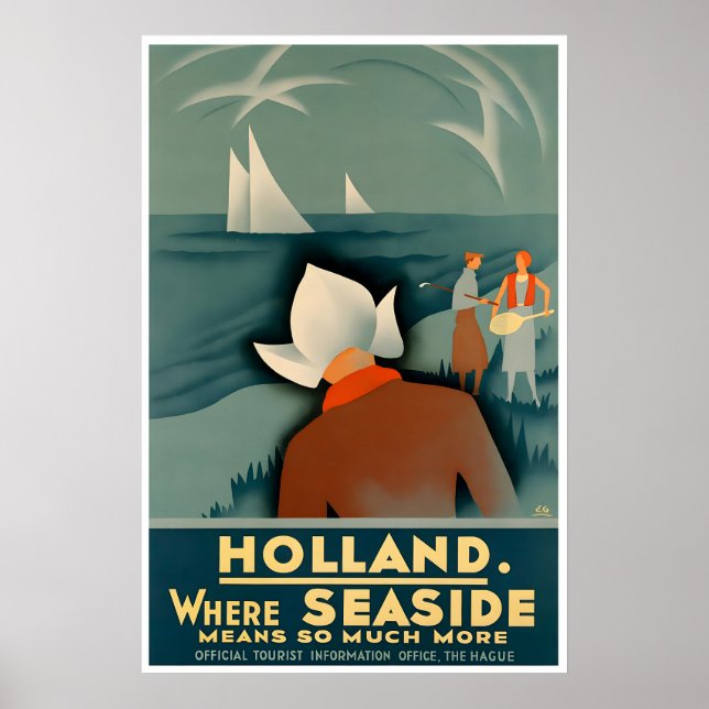 The Hague Art Holland Travel Poster Netherlands (Framsidan)